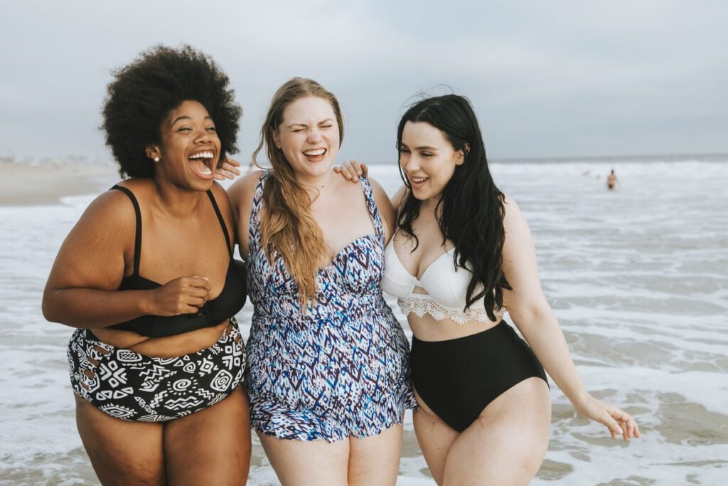 Mulheres Plus Size na praia